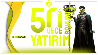 %50 Gece Yatırım Bonusu